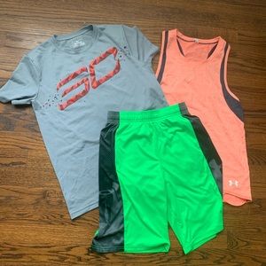 Lot of boys Under Armour